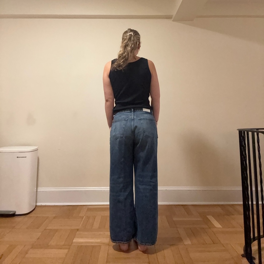 Re/Done High Rise Wide-Leg Jeans - Picture 4 of 4